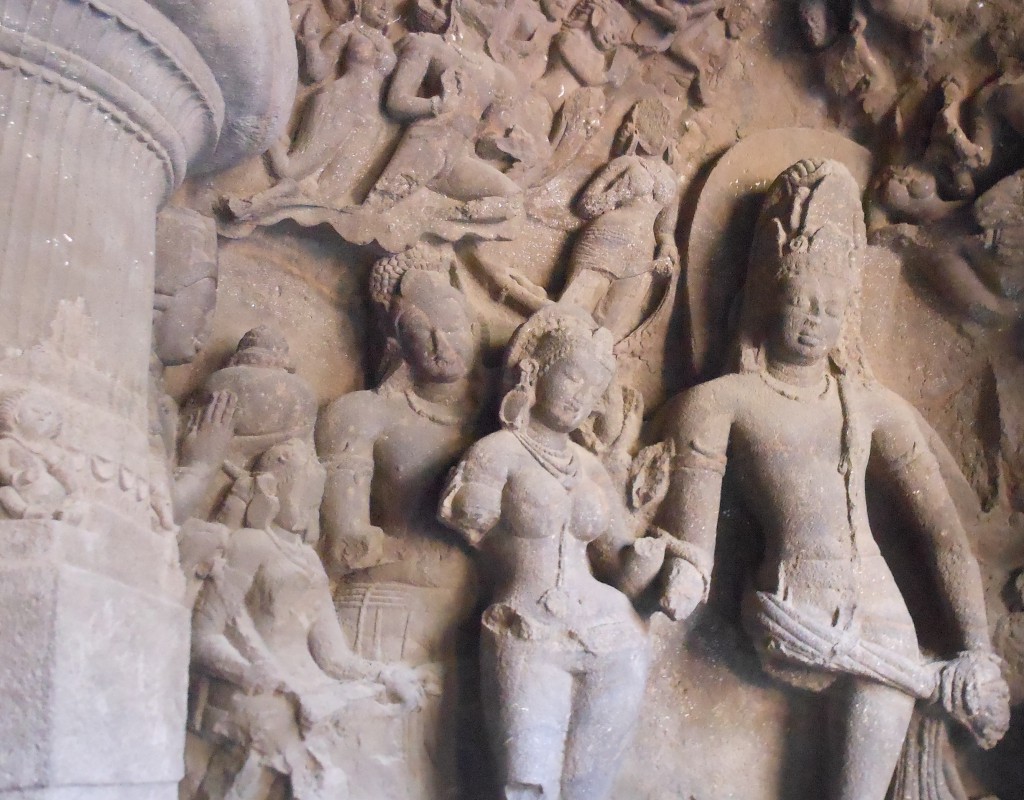 Elephanta caves,Mumbai, India,rock cut cave temples,Shiva,Parvati,sculptures,art