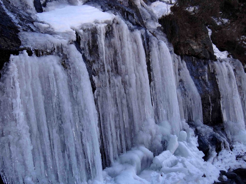 Frozen waterfall