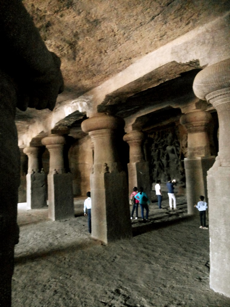 Elephanta caves,Mumbai, India,rock cut cave temples,pillars,sculptures,art