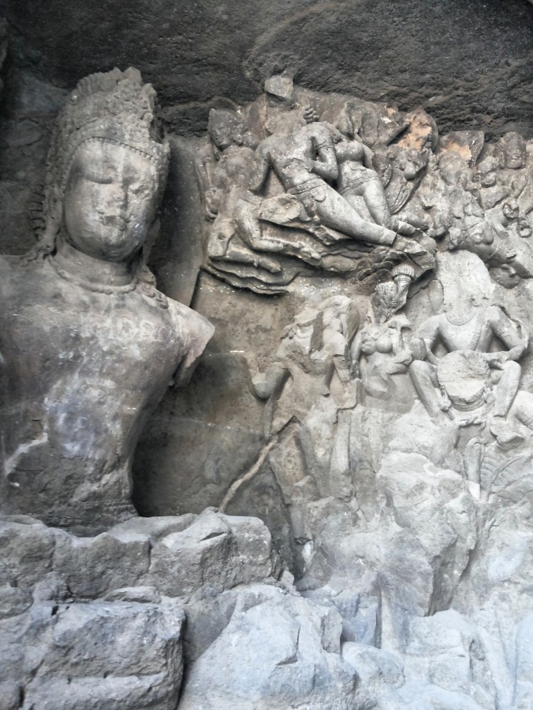 Elephanta caves,Mumbai, India,rock cut cave temples,yogaShiva,sculptures,art