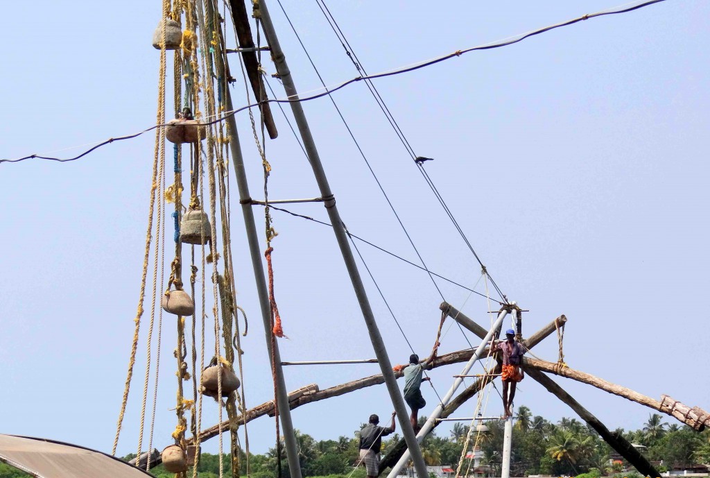 fishing net,Cochin,Kerala,India