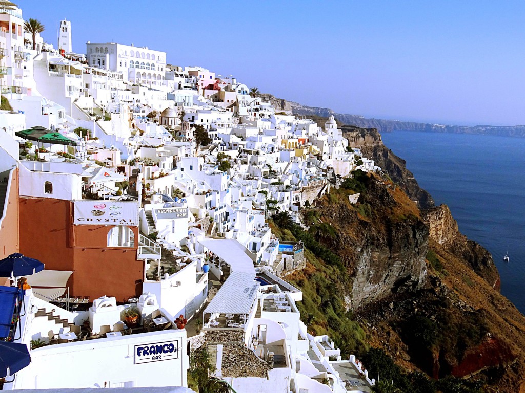 Oia, Santorini,Greece,sunset,Aegean sea,beach,caldera,Fira