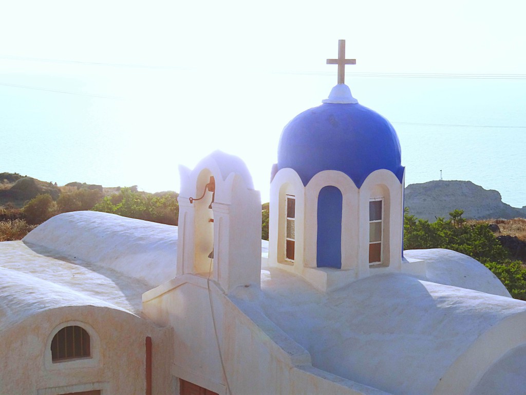 Oia, Santorini,Greece,sunset,Aegean sea,beach,church