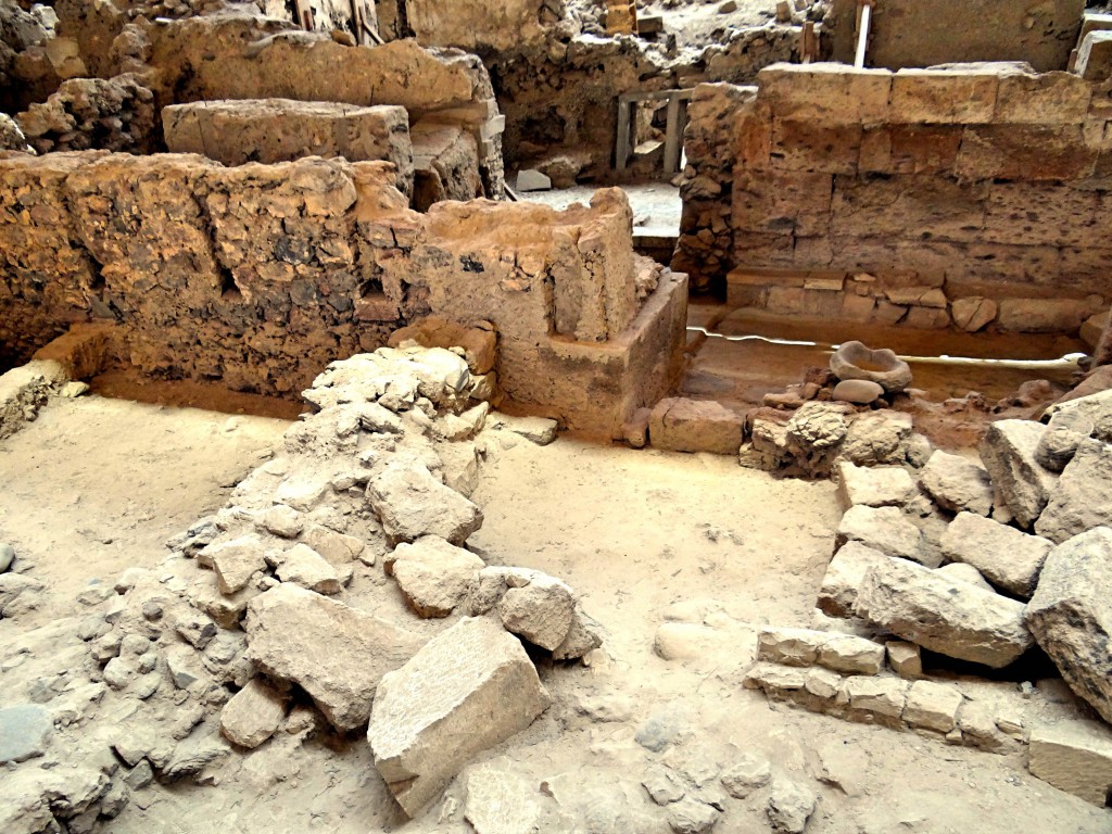 Akrotiri, Greece,Santorini,island,excavation,settlement