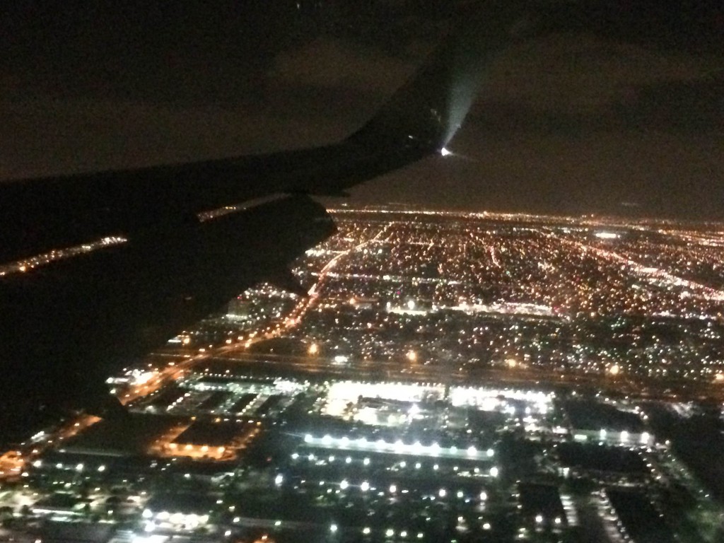 Miami from the plane